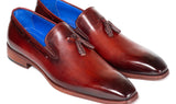 Paul Parkman Men's Tassel Loafer in Garnet Brown
