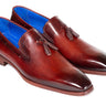 Paul Parkman Men's Tassel Loafer in Garnet Brown