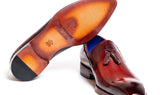 Paul Parkman Men's Tassel Loafer in Garnet Brown