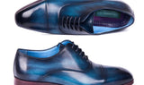 Paul Parkman Men's Captoe Oxfords in Blue & Turquoise