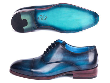 Paul Parkman Men's Captoe Oxfords in Blue & Turquoise