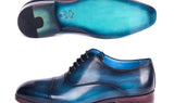 Paul Parkman Men's Captoe Oxfords in Blue & Turquoise