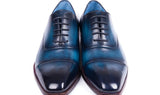 Paul Parkman Men's Captoe Oxfords in Blue & Turquoise