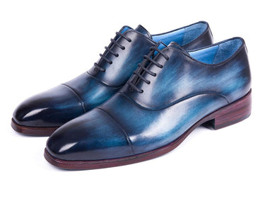Paul Parkman Men's Captoe Oxfords in Blue & Turquoise