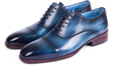 Paul Parkman Men's Captoe Oxfords in Blue & Turquoise