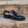 DapperFam Vero in Black Men's Italian Patent Leather Derby in Black