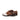 DapperFam Fabrizio Golf in Dark Brown / White / Med Brown Men's Italian Pebble Grain Leather Saddle