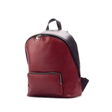 DapperFam Luxe Men's Back Pack in Black Painted Calf