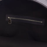 DapperFam Luxe Men's Back Pack in Black Painted Calf
