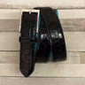 DapperFam Luxe Men's Hamptons in Black Painted Croco