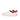 DapperFam Rivale in White / Burgundy Men's Italian Leather Trainer