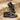 DapperFam Zephyr in Black / Grey Men's Italian Suede & Hand-Painted Patina Longwing Blucher in Black / Grey