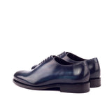 DapperFam Giuliano in Denim Men's Hand-Painted Patina Whole Cut