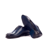 DapperFam Giuliano in Denim Men's Hand-Painted Patina Whole Cut
