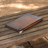 DapperFam Luxe Men's Documents Holder in Brown Patina