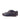 DapperFam Vero in Dark Brown / Navy Men's Italian Leather & Italian Pebble Grain Leather Derby
