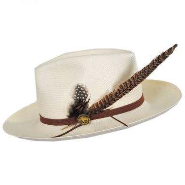 Stetson Tallahassee Wide Brim Shantung Straw Fedora in #color_