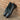 DapperFam Marcello in Turquoise / Black Men's Italian Patent Leather Belgian Slipper in #color_