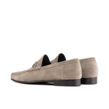 DapperFam Mariner in Grey Men's Suede Moccasin