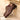 DapperFam Zephyr in Tweed / Dark Brown Men's Sartorial & Italian Croco Embossed Leather Longwing Blucher in #color_