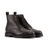 DapperFam Garrison in Black Men's Italian Full Grain Leather Jumper Boot in Black #color_ Black
