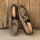 DapperFam Marcello in Leopard Men's Sartorial Belgian Slipper