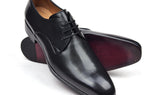Paul Parkman Men's Leather Derby Shoes in Black