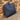 DapperFam Luxe Men's Satchel in Navy Painted Full Grain