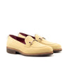 DapperFam Luciano in Sand / Tweed / Med Brown Men's Sartorial & Italian Leather & Lux Suede Loafer in Sand / Tweed / Med Brown
