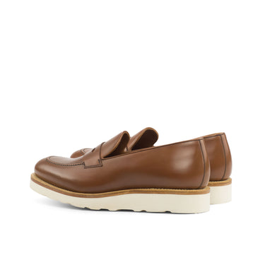 DapperFam Luciano in Med Brown Men's Italian Leather Loafer