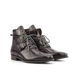 DapperFam Everest in Aubergine Men's Hand-Painted Patina Hiking Boot — Style 4985