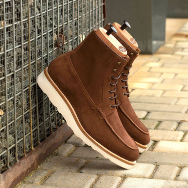 DapperFam Ryker in Med Brown Men's Italian Leather & Lux Suede Moc Boot in #color_