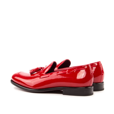 DapperFam Luciano in Red Men's Italian Patent Leather Loafer in #color_