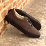 DapperFam Riccardo in Brown Men's Flannel Top Sider