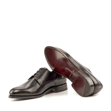 DapperFam Vero in Black Men's Italian Leather Derby