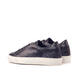 DapperFam Rivale in Grey Men's Hand-Painted Italian Leather Trainer