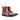DapperFam Vesuvio in Denim / Burgundy / Khaki / Brown Men's Hand-Painted Patina Chelsea Multi Boot in Denim / Burgundy / Khaki / Brown