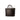DapperFam Luxe Men's Casual Tote in Black Painted Calf