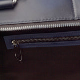 DapperFam Luxe Men's Travel Tote in Navy Painted Calf