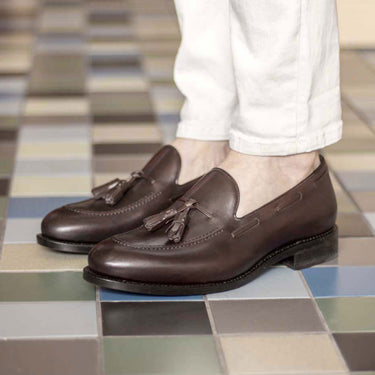DapperFam Luciano in Dark Brown Men's Italian Leather Loafer in