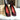 DapperFam Grazia in Passion Red / Luxury Black Women's Italian Suede Slipper