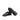 DapperFam Rivale in Black Men's Italian Croco Embossed Leather Trainer