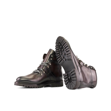 DapperFam Everest in Dark Brown Men's Italian Leather Hiking Boot in #color_