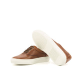 DapperFam Riccardo in Med Brown Men's Italian Leather Top Sider