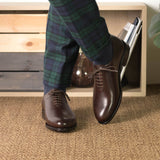 DapperFam Giuliano in Dark Brown Men's Italian Leather Whole Cut — Style 5652