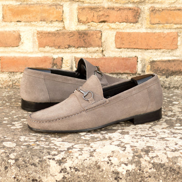 DapperFam Mariner in Grey Men's Suede Moccasin