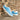 DapperFam Rivale in Turquoise Men's Italian Full Grain Leather Trainer
