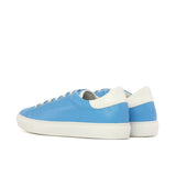 DapperFam Rivale in Turquoise Men's Italian Full Grain Leather Trainer