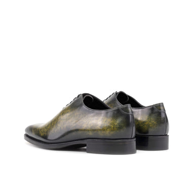 DapperFam Giuliano in Khaki Men's Hand-Painted Patina Whole Cut in #color_