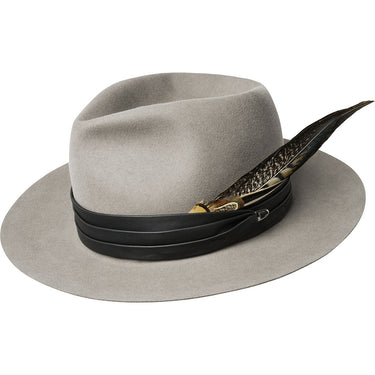 Bailey Trinell Elite Velour Finish Fur Felt Fedora in Light Mink